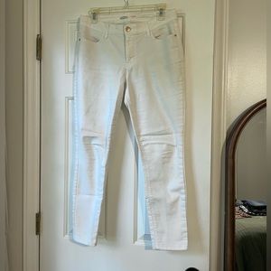 Old Navy Super Skinny White Ankle Jeans